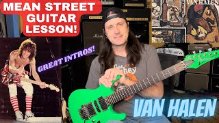 How To Play Mean Street By Van Halen  Great Van Halen Intros And The Genius Of Eddie Van Halen [upl. by Fifi]