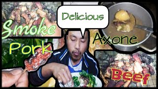 Naga sumi Style Smoke Beef with Axone Recipe Smoke Beef Naga Style kaise banaye [upl. by Ecnerewal]