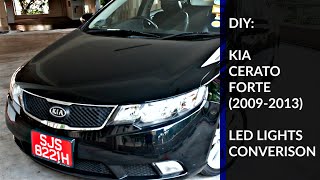 DIY KIA Cerato Forte LED Lights [upl. by Illoh]