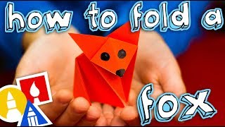 How To Fold An Easy Origami Fox [upl. by Anippesuig]