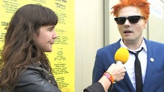 Gerard Way interview at Reading 2014 [upl. by Aytnahs]