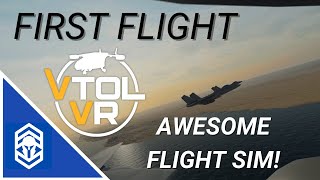 VTOL VR  First Flight  2020  Oculus Quest 2 2K [upl. by Rahs452]