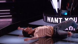 Top 10 performance That made coaches Fall Off chairs in The voice Audition 2018 [upl. by Atiuqan]