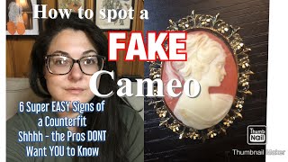 How to Spot a FAKE Cameo  6 signs your Cameo isn’t REAL a novice guide [upl. by Averir]