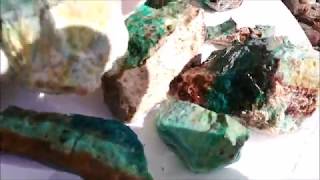 Silicated Chrysocolla Rockhounding Arizona [upl. by Dez]