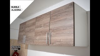 COMO HACER MUEBLE ALACENA PARA COCINA  PROYECTO MUEBLE [upl. by Tronna]