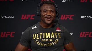 UFC 260 Francis Ngannou PostFight Interview  quotI Owe This to All My Supportersquot [upl. by Hinson]