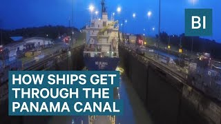 Timelapse Shows How Ships Get Through The Panama Canal [upl. by Nicolea]