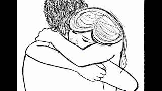 How to Draw Two People Hugging  Drawing Hugs Step by Step Drawing Tutorial [upl. by Kenji]