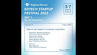 Brighteye Edtech Startup Festival 2023  Impact [upl. by Vento623]