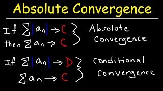 Absolute Convergence Conditional Convergence and Divergence [upl. by Atikahs877]