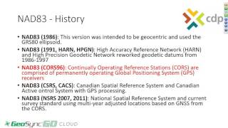WGS84 NAD83 considerations [upl. by Ahsocin]