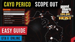 GTA V Cayo Perico Heist  All Scope Out Locations Infiltration Escape amp Points of Interest [upl. by Olympe44]