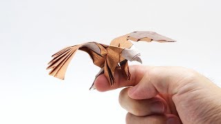 ORIGAMI EAGLE  Simplified version Jo Nakashima [upl. by Grossman]