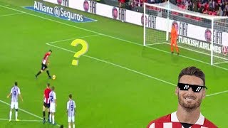 Aritz Aduriz scores a penalty like a boss with a one step technique [upl. by Nicolette]