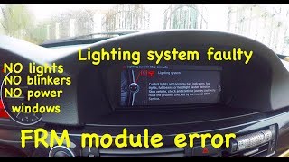 Light system error BMW e90 No lights amp blinkers SOLVED [upl. by Ahseneuq564]