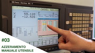 Azzeramento manuale dell’utensile su CNC Biglia301 [upl. by Omland180]