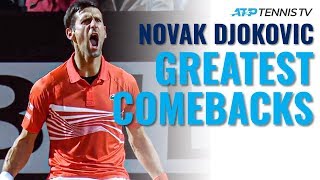 Novak Djokovic Greatest ATP Comebacks [upl. by Consolata]