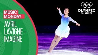 Yuna Kims Imagine At Sochi 2014 Olympics Figure Skating Gala  Music Monday [upl. by Eatnohs]