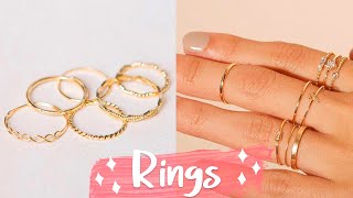 12 DIY Rings EASY amp Adjustable How To Make a Ring  Create Your Own Accessories [upl. by Nave]