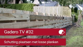 32 Schutting plaatsen van losse planken [upl. by Laufer]