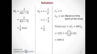 Singlechannel Queuing Model [upl. by Dnomse]