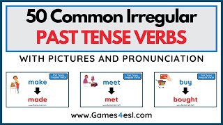 50 Irregular Past Tense Verbs In English [upl. by Chavez]