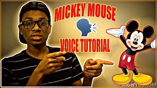 How To Talk Like Mickey Mouse Tutorial [upl. by Grannie]