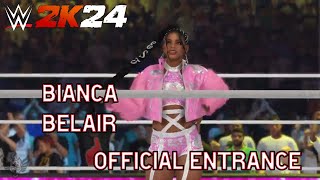 WWE 2K24 Bianca Belair Full Official Entrance [upl. by Eentihw838]