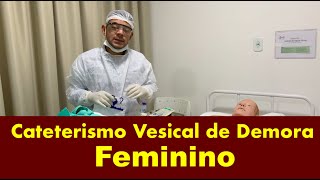 Cateterismo Vesical de Demora  Feminino [upl. by Aihseit492]