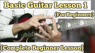 Basic Guitar Lesson 1 for Beginners Easy Way to Learn Guitar [upl. by Jerald134]