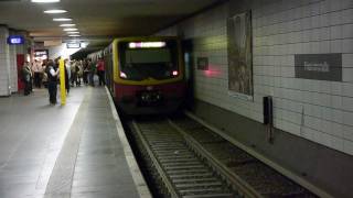 SBahn Berlin Bahnhof Friedrichstraße unterirdisch HD [upl. by Ybreh]