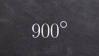 Determine two coterminal angles for 900 degrees [upl. by Seravaj]