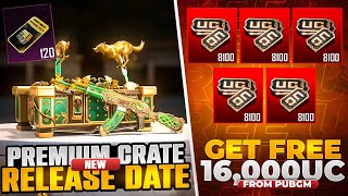 Next Premium Crate New Release Date  Get Free 16000Uc From Pubgm  Mythic Forge release Date [upl. by Rayle]