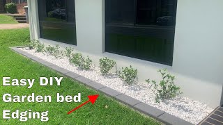 How to make a garden bed edging  Easy DIY [upl. by Eeral]