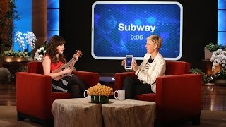 Heads Up Zooey Sings for Ellen [upl. by Ekle]