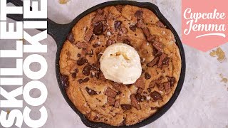 Warm Gooey Skillet Cookie Recipe  the Best Way to eat Cookie  Cupcake Jemma [upl. by Nilla834]