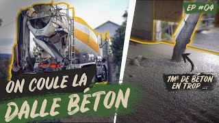 Couler une DALLE béton  Rénovation  EP 04 [upl. by Bliss]