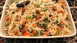 Vegetable Vermicelli Upma  Semiya Upma  Kids Lunch Box Recipe [upl. by Agee]