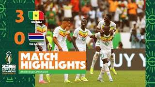 HIGHLIGHTS  Senegal 🆚 The Gambia TotalEnergiesAFCON2023  MD1 Group C [upl. by Ramonda]