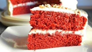 LUSCIOUS Red Velvet Cake Recipe  How to Make a Red Velvet Cake from scratch  Cooking With Carolyn [upl. by Tanhya]