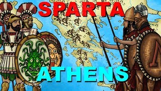 Athens vs Sparta Peloponnesian War explained in 6 minutes [upl. by Crifasi]