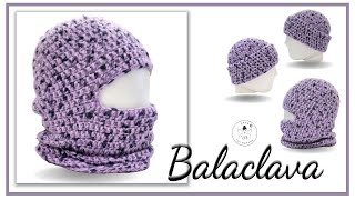 TUTORIAL Balaclava uncinetto tutte le taglie [upl. by Arte]