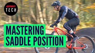 Everything You Need To Know About MTB Saddle Position  GMBN Guide To Bike Setup [upl. by Vonnie]