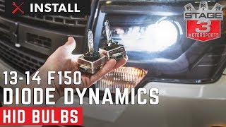 20132014 F150 Diode Dynamics Replacement OEM HID Bulbs Install [upl. by Asoramla21]