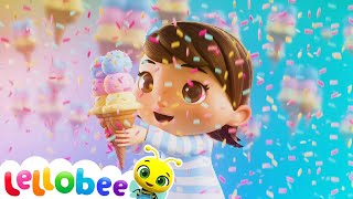 Ice Cream Song  Boo Boo Kids  Nursery Rhymes amp Kids Songs  Lellobee [upl. by Ellednahc]