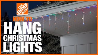 How to Hang Christmas Lights  The Home Depot [upl. by Francklin635]