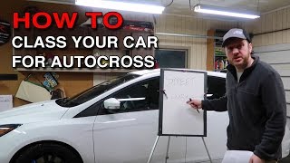 How to Class your Autocross Car SCCA guidelines [upl. by Adnoryt]