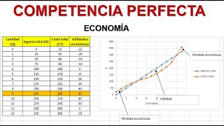 COMPETENCIA PERFECTA  ECONOMÍA [upl. by Ahsiet]