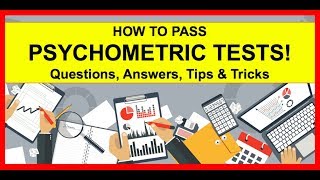 HOW TO PASS Psychometric Tests Example Questions Answers Tips amp Tricks [upl. by Mimajneb]